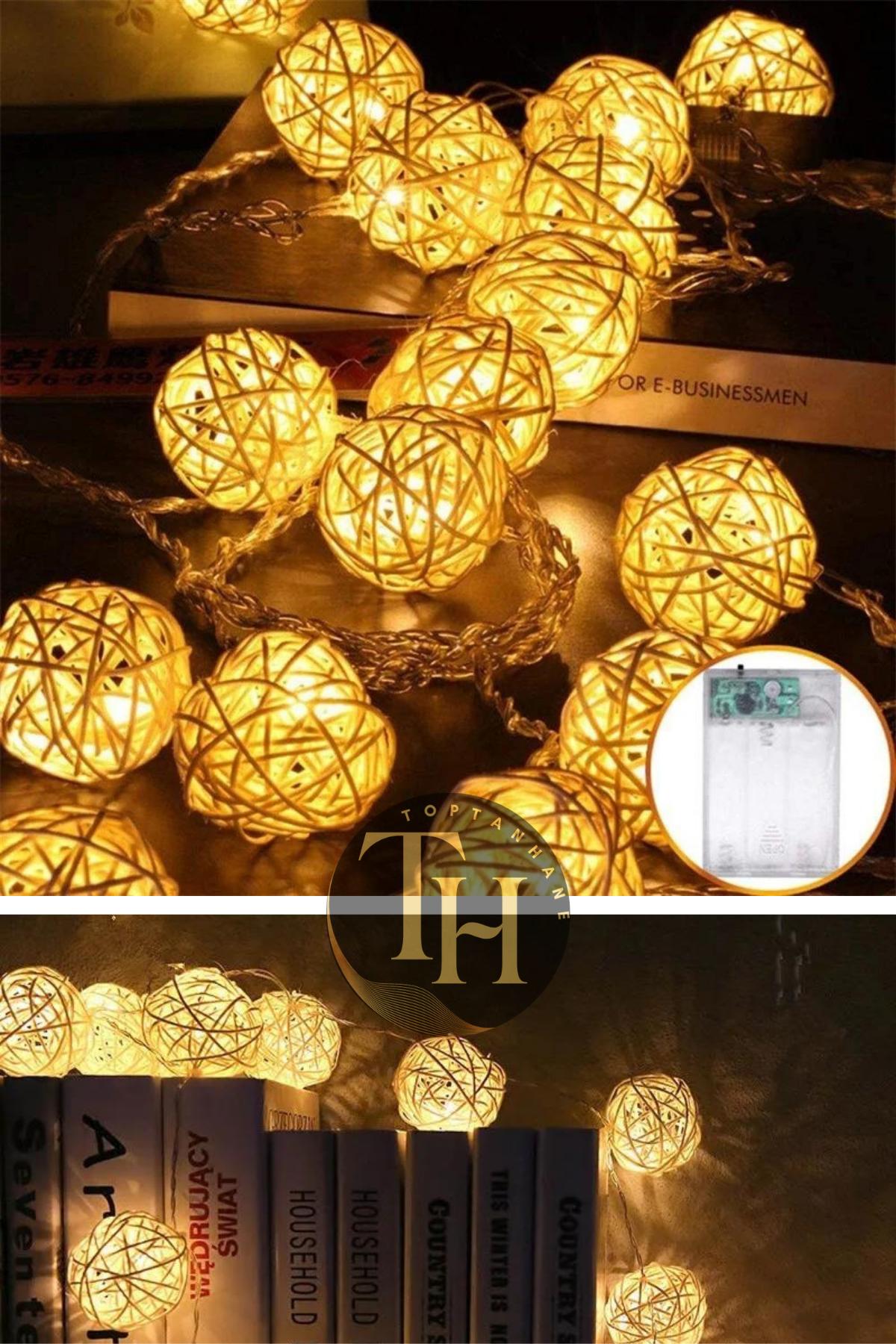 Rattan%20Led%2010%20Adet%20Örgü%20Işık%20Topu%20Pilli%202%20Fonksiyonlu%20Gün%20Işığı